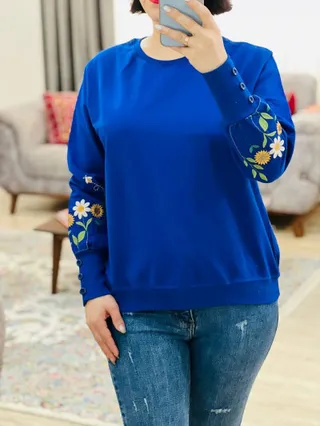 بلوز آستین گلدوزی زنبور