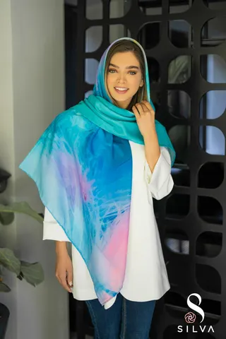 روسری نخی - طرح ماکائو