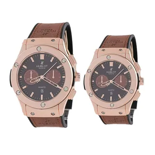 ست ساعت مچی عقربه ایزنانه و مردانه مدل  h2