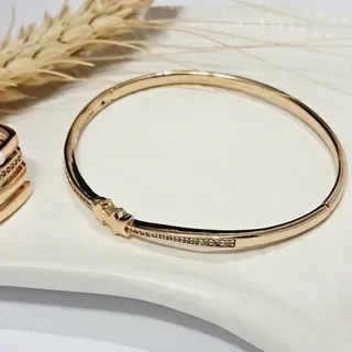 دستبند ژوپینگ بسیار زیبا کاملا رنگ ثابت روکش آبکاری طلا کد259کد259