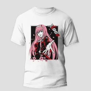 تی شرت آستین کوتاه زنانه مدل انیمه ای کد anm187