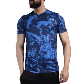 تیشرت ورزشی مردانه آندر آرمور مدل Heat Gear-2205 آبی روشن