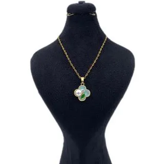 گردنبند زنانه مدل میناکاری کد KYTAKMIN025