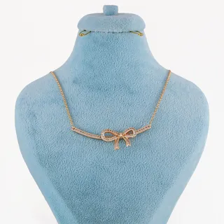 گردنبند زنانه ژوپینگ مدل پاپیون کد N564E