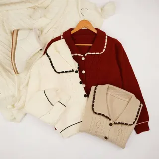 بلوز بافت جلو دکمه دار کد ۱۱۵