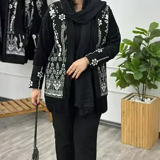 مانتو کتی عیداته مخمل شنل