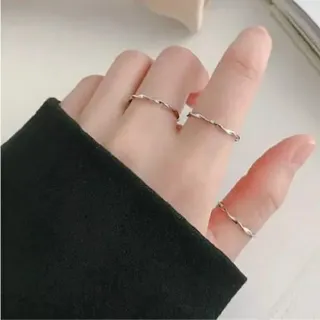 0041. انگشتر نقره مدل پیچک