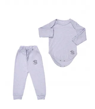 ست بادی و شلوار نخی نوزاد نیل کوک مدل RE4