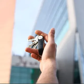 جاکلیدی Compact Key چرم مشکی