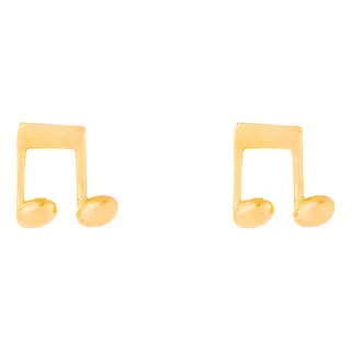 گوشواره میخی طلا 18 عیار زنانه کیا گالری مدل نت مو...