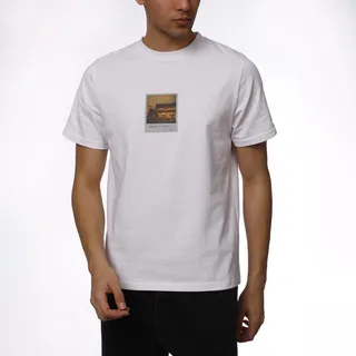 تی شرت آستین کوتاه مردانه ناربن مدل پنجره رنگ سفید