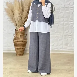 ست سه تیکه زنانه ژیله شلوار شومیز ارسال رایگان
