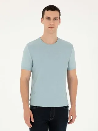 تی شرت مردانه آبی روشن پیرکاردین