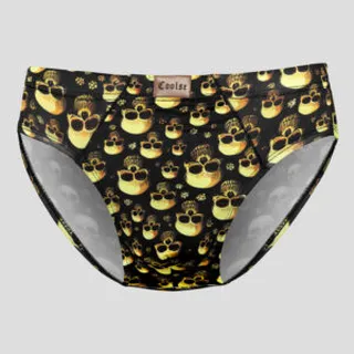 شورت اسلیپ اسکلتی طرح کولسی مدل Yellow Skulls کد Phs-520d4