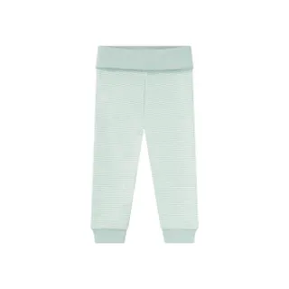 شلوار کمرکش لوپیلو طرح سبز راه راه