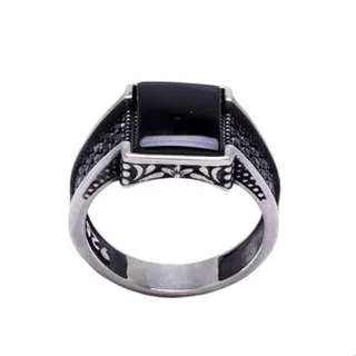 انگشتر نقره مردانه مدل 490