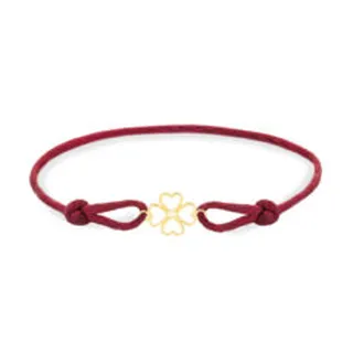 دستبند طلا زنانه طرح چهار قلب