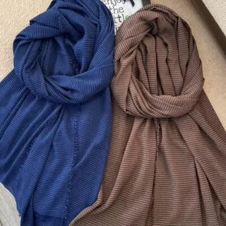 شال کتان راه راه