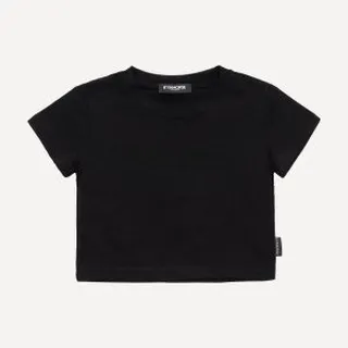 تیشرت کراپ مشکی مدل نونا | کیامورس