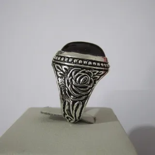 انگشتر عقیق اصل سه پوست مشکی