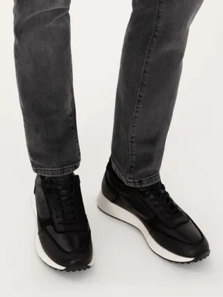 کفش کتانی و اسپرت مردانه مشکی پیرکاردین