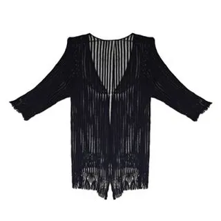 رویه زنانه مدل گیپور رنگ سرمه‌ای