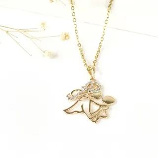 گردنبند مادر فرزندی برند ژوپینگ با زنجیر استیل 45 سانتی کد 9571