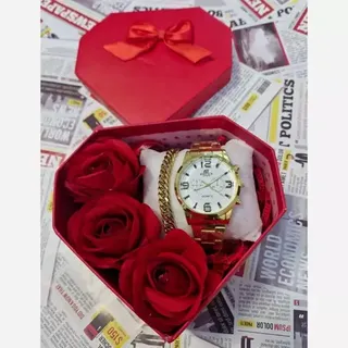 باکس هدیه مردانه  ساعت بند استیل 01