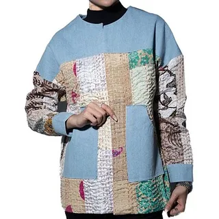 کت جین ترکیبی زنانه مدل _ 8126018
