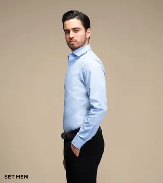 پیراهن مردانه آستین بلند ساده ست من
