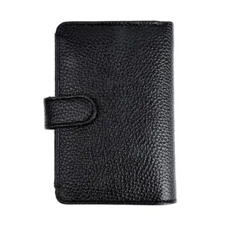 کیف پول زنانه جیبی چرم مشکی فلوتر