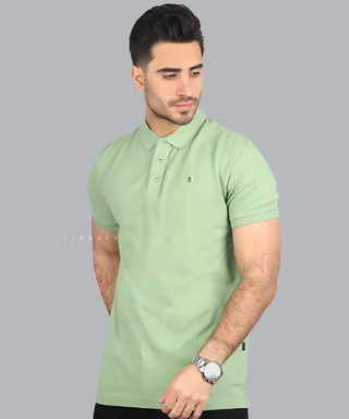 تیشرت یقه دار ساده مردانه 1477