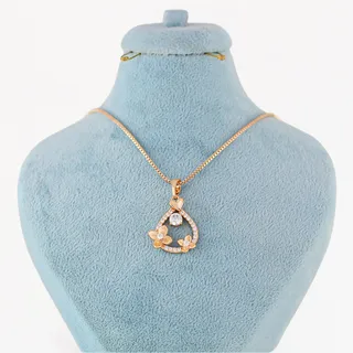 گردنبند زنانه ژوپینگ مدل گل کد AAB625