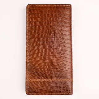 کیف کتی طرح خط دار چرم لیزارد عسلی