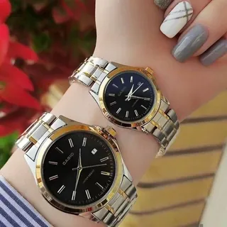 ساعت ست مردانه زنانه کاسیو Casio صفحه مشکی کد9270