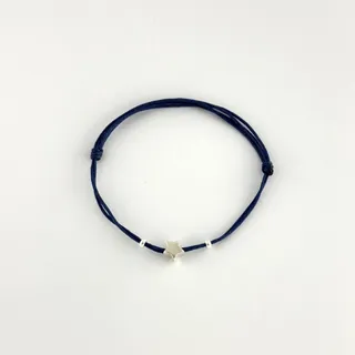 دستبند نقره ستاره و دو گوی