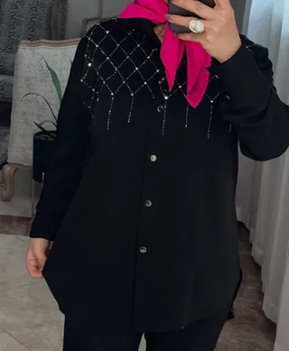 شومیز نگین دار کد 86561