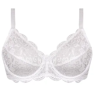 سوتین زنانه پانیذ مدل فنردار کد 66337 رنگ سفید