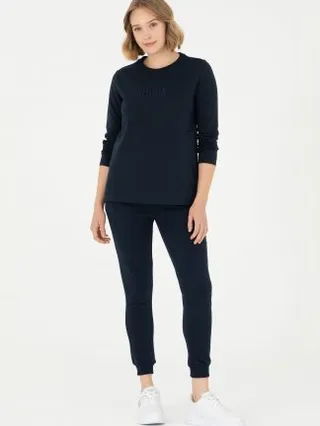 شلوار راحتی زنانه سرمه ای یو اس پولو