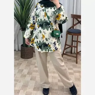 شومیز مانتویی کاملس گلدار 