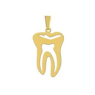 آویز گردنبند هایکا مدل دندان کد a.h 240