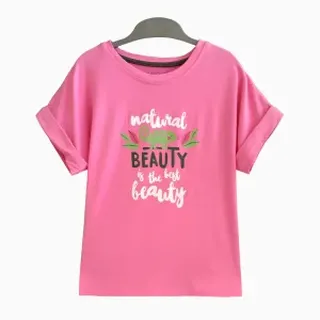 تیشرت طرح Beauty دخترانه (7 تا 13 سال) کد 629064