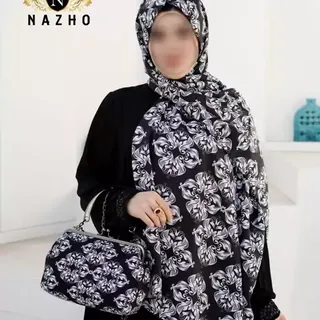 ست کیف و شال سفید مشکی با کیف نوستالژی و شال نخی ( با روسری نخی قواره 140 سفید مشکی هم قابل سفارشه)