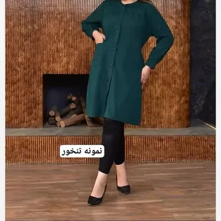 مانتو سایزبزرگ  شانتون ژاکارد 