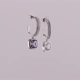 گوشواره طرح جواهر نگین دار