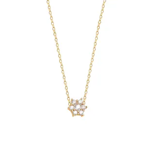 گردنبند طلا 18 عیار زنانه ماوی گالری مدل فلاور