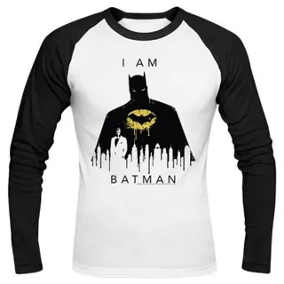 تیشرت آستین بلند رگلان I Am Batman Skyline