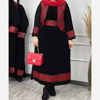 ست جلیقه پیراهن کمربند یلدایی نارون 