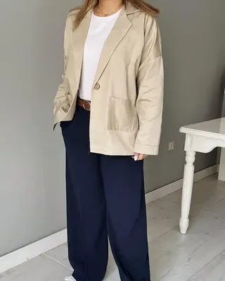 کت زنانه خاکی نگار ندایی Negar Nedaei مدل jina