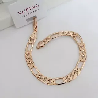 دستبند کارتیر فیگارو برند ژوپینگ حک خورده کاملا رنگ ثابت با آبکاری طلا ورق بزنید و توضیحات رو بخونید لطفا 